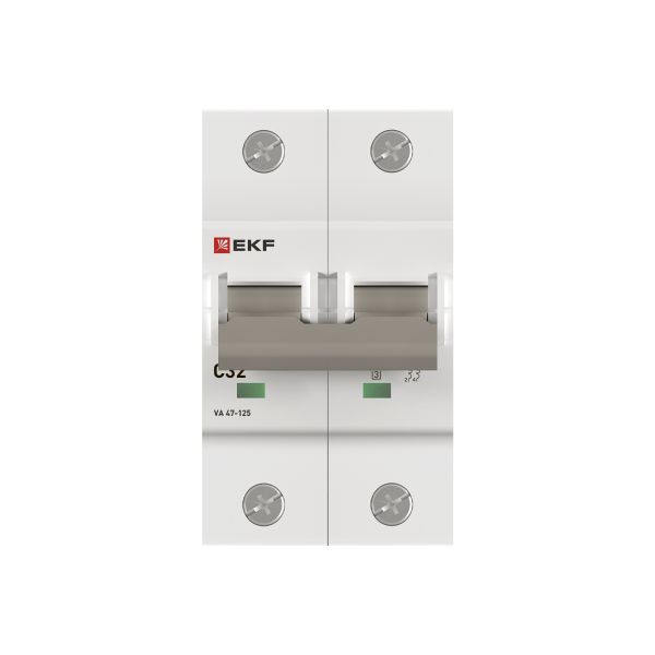 Автоматический выключатель ВА 47-125 2P 32А (C) 15кА PROXIMA EKF