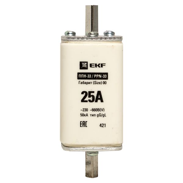 Плавкая вставка ППН-33 160/ 25А габарит 00 EKF