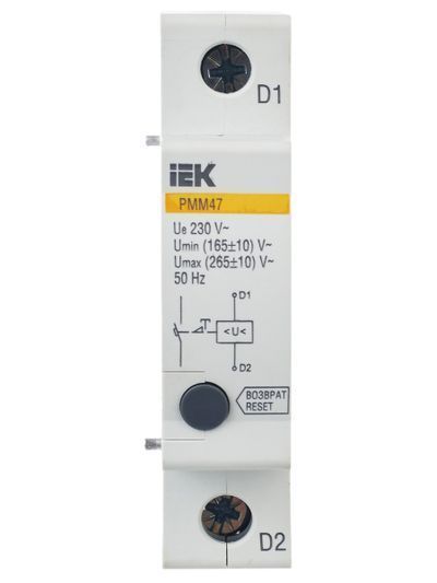 Расцепитель минимального/максимального напряжения РММ47 новая серия на DIN-рейку IEK