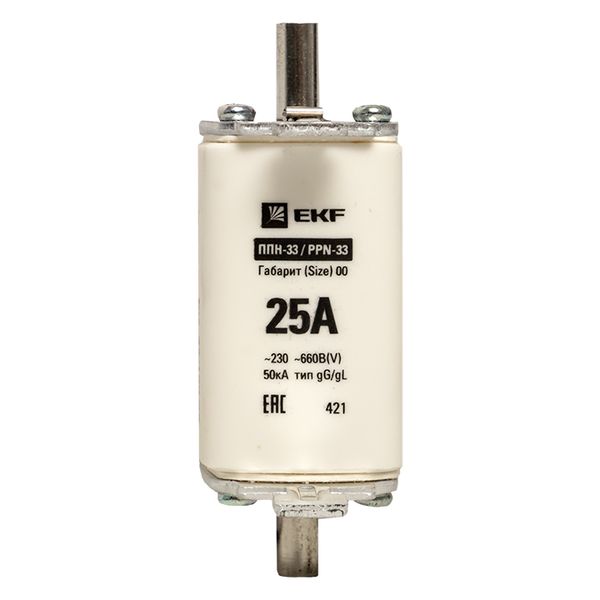 Плавкая вставка ППН-33 160/ 25А габарит 00 EKF