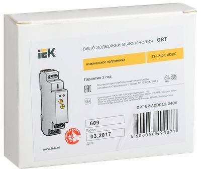 Реле задержки выключения ORT 2 контакта 12-240В AC/DC IEK