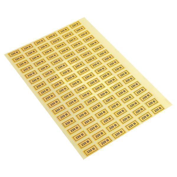 Наклейка "220В" (10x15) EKF PROxima