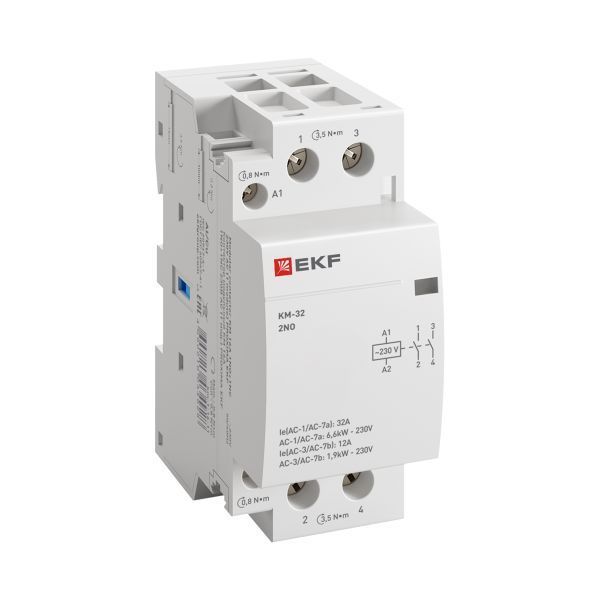 Контактор модульный КМ 32А 2NО (2 мод.) EKF PROxima