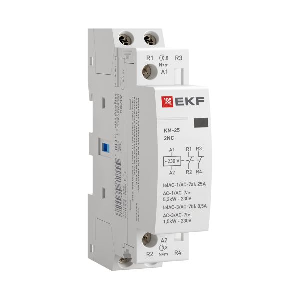 Контактор модульный КМ 25А 2NC (1 мод.) EKF PROxima