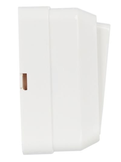 OKTAVA Выключатель 1-клавишный с индикацией для открытой установки 10А ВС20-1-1-ОБ белый GENERICA