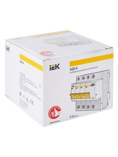 KARAT Дифференциальный автомат АД14 4P 40А 30мА тип AC IEK