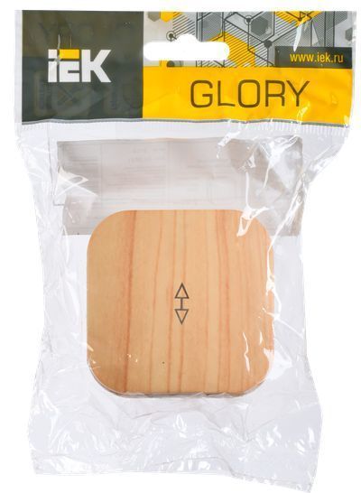 GLORY Выключатель 1-клавишный для открытой установки проходной 10А ВСп10-1-0-ХС сосна IEK