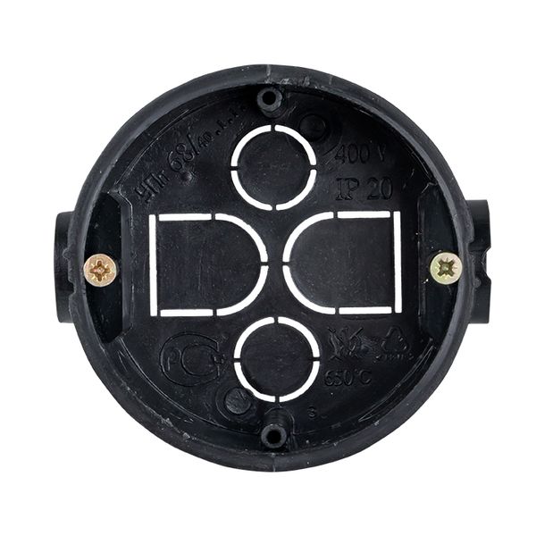 Коробка установочная приборная КМТ-010-044 со стыковочными узлами и саморезами для твердых стен (71x42) EKF PROxima