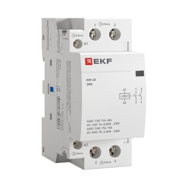 Контактор модульный КМ 40А 2NО (2 мод.) EKF PROxima
