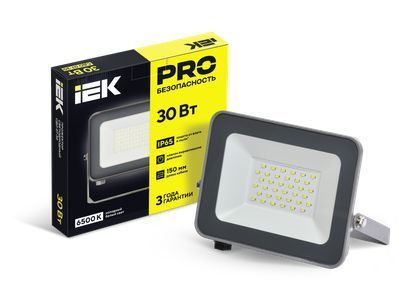 Прожектор светодиодный СДО 07-30 IP65 серый IEK