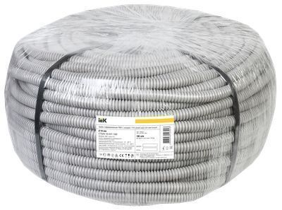 ELASTA Труба гофрированная ПВХ d=16мм с зондом (100м) IEK