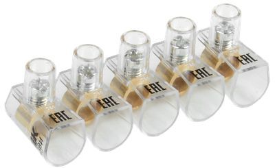 Зажим винтовой концевой изолированный КЗВИ 10мм2 (5x1) IEK