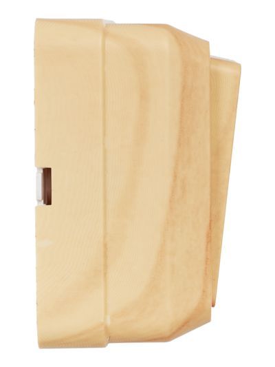 OKTAVA Выключатель 2-клавишный с индикацией для открытой установки 10А ВС20-2-1-ОС сосна GENERICA