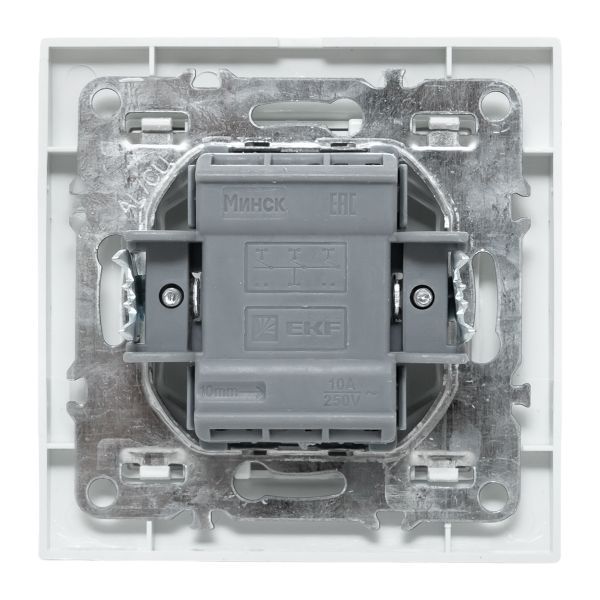 Минск Выключатель 3-клавишный СП,10А, белый EKF Basic