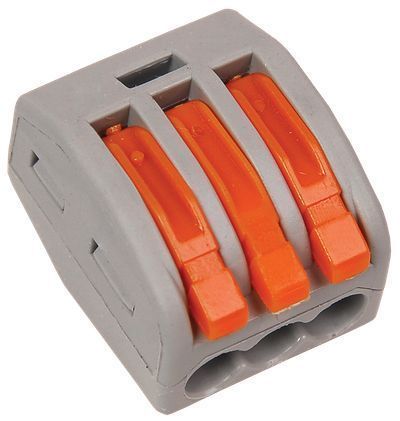 Строительно-монтажная клемма СМК 222-413 многоразовая (4шт/упак) IEK