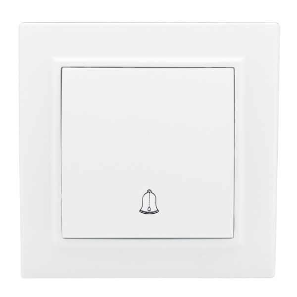 Кнопка звонка СП, Минск, 10А, белый EKF