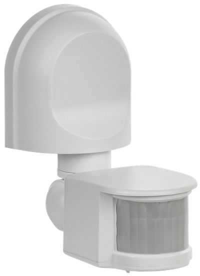 Датчик движения ДД-008 1100Вт 180град 12м IP44 белый IEK