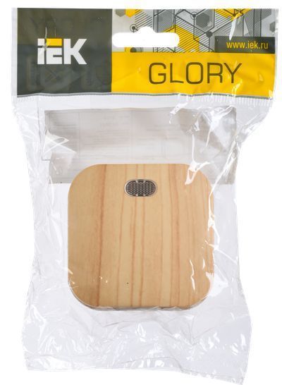 GLORY Выключатель 1-клавишный для открытой установки с индикацией ВС20-1-1-ХС сосна IEK