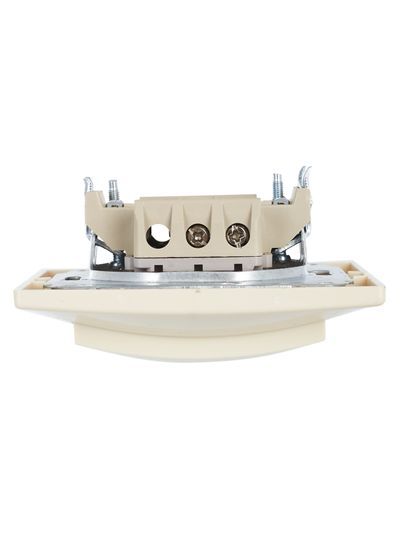 KVARTA Выключатель 1-клавишный прох 10А ВСп10-1-0-ККм кремовый GENERICA