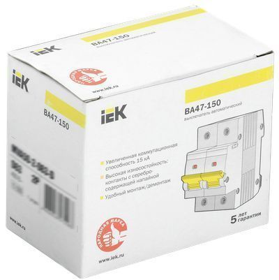 KARAT Автоматический выключатель ВА47-150 2P C 80А 15кА IEK