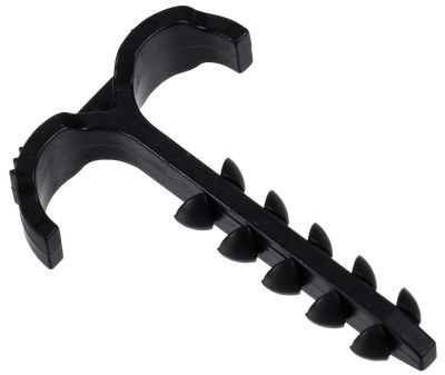 Дюбель-хомут Т-образный 4-12мм нейлон черный (100шт/упак) IEK