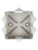 Коробка распаячная КМ41234 для открытой проводки безгалогенная (HF) 100х100х50мм IP55 6 гермовводов серая IEK