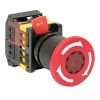 Кнопка ANE-22 поворотная c блокировкой и подсветкой NO+NC Грибок EKF PROxima