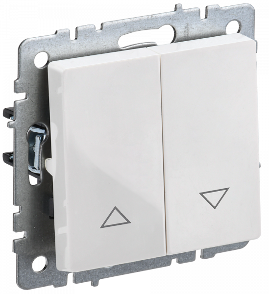 BRITE Выключатель жалюзи 10А ВС10-1-5-БрБ белый IEK