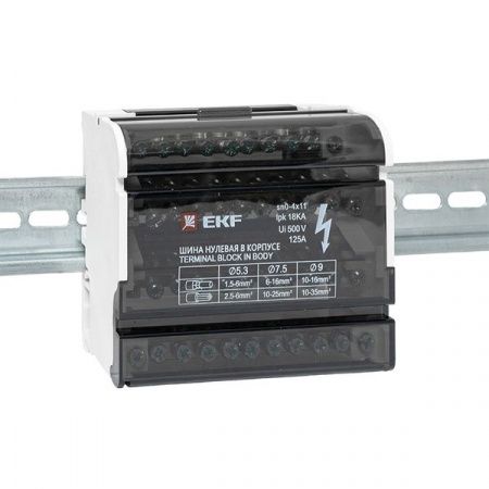 Шина нулевая в корпусе (4x11) EKF PROxima