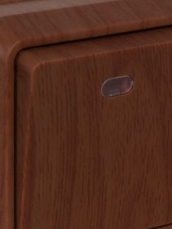 OKTAVA Выключатель 1-клавишный с индикацией для открытой установки 10А ВС20-1-1-ОД дуб GENERICA