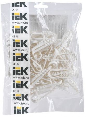 Дюбель хомут 11-18мм нейлон белый (100шт) IEK