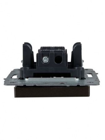 BRITE Выключатель 1-клавишный проходной 10А ВС10-1-6-БрТБ темная бронза IEK