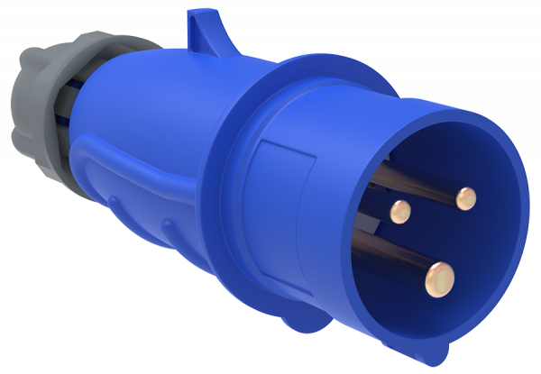 MAGNUM Вилка переносная ССИ-023 32А-6ч/200-250В 2P+PE IP44 IEK