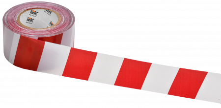 Лента сигнальная оградительная ЛО-200 (50мм-35мкм) красно-белая 200м IEK
