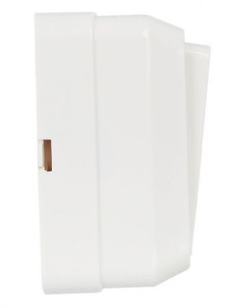 OKTAVA Выключатель 1-клавишный с индикацией для открытой установки 10А ВС20-1-1-ОБ белый GENERICA