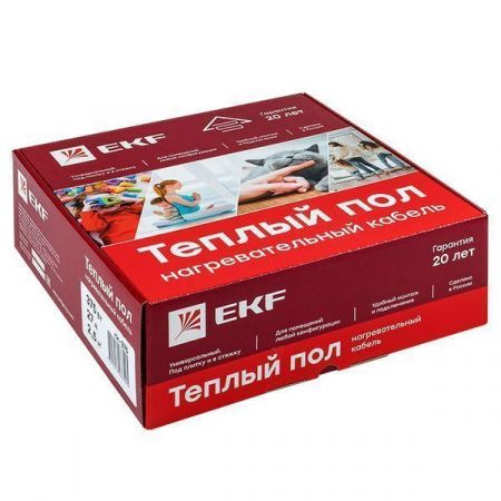 Теплый пол (нагревательный кабель) 450Вт 32 м 3,0 м2 EKF