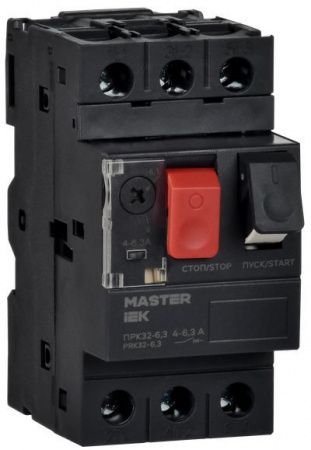 Пускатель ПРК32-6,3 In=6,3А Ir=4-6,3А Ue 660В MASTER IEK