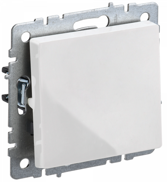 BRITE Выключатель 1-клавишный проходной 10А ВС10-1-6-БрБ белый IEK