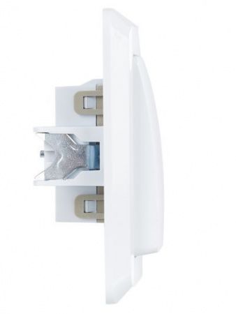 VEGA Выключатель 2-клавишный 10А ВС10-2-0-ВБ белый GENERICA