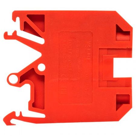 Клемма проходная винтовая JXB 4 мм2 красная EKF