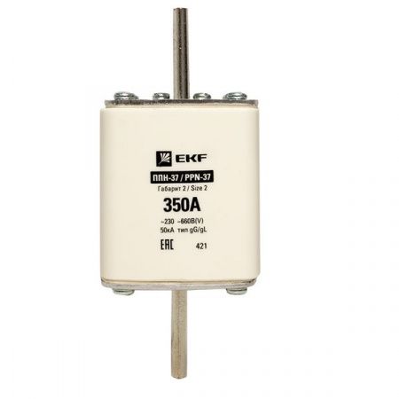 Плавкая вставка ППН-37 400/350А габарит 2 EKF