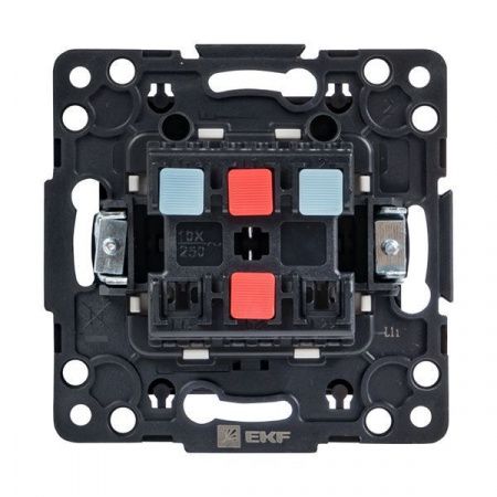 Стокгольм Механизм Выключателя 2-кл. 10А автоматические клеммы черный EKF PROxima
