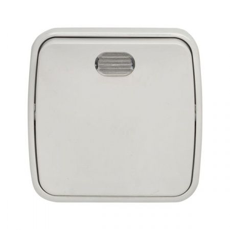 Минск Выключатель 1-клавишный ОП 10А с индикатором белый EKF Basic