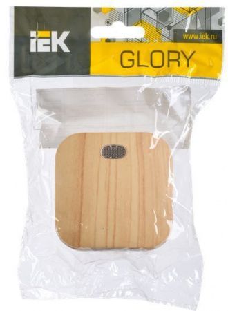 GLORY Выключатель 1-клавишный для открытой установки с индикацией ВС20-1-1-ХС сосна IEK
