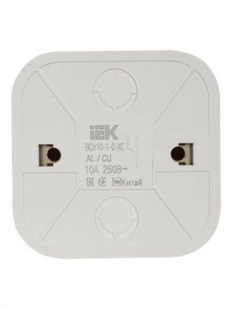 GLORY Выключатель 1-клавишный для открытой установки проходной 10А ВСп10-1-0-ХС сосна IEK