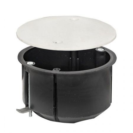 Коробка универсальная установочная КМП-020-026 с мет. лапками и крышкой (80x45) EKF