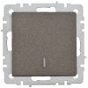BRITE Выключатель 1-клавишный с индикацией 10А ВС10-1-1-БрТБ темная бронза IEK