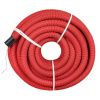 Труба гофр. двустенная ПНД/ПНД гибкая с протяжкой d110 мм (50 м) красная EKF-Plast