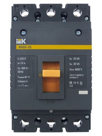Выключатель автоматический ВА88-35 3Р 250А 35кА IEK