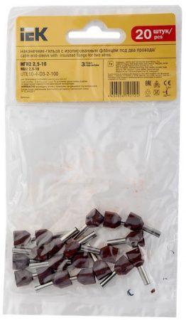 Наконечник НШВИ(2) 2,5-10 фиолетовый (20шт/упак) IEK